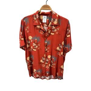 Disney  Mickey Minnie Hula Luau Tropical Shirt Medium